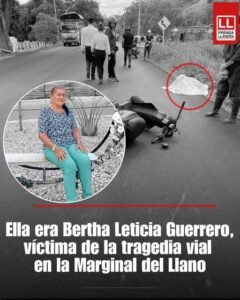 #Luto || Ella era Bertha Guerrero, quien perdió la vida en la Marginal del Llano